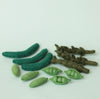 Papoose beans, asparagus and peas - 12 pce