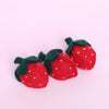 Strawberry Set of 3 - red