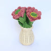 Dusty pink meadowcup flower and sets
