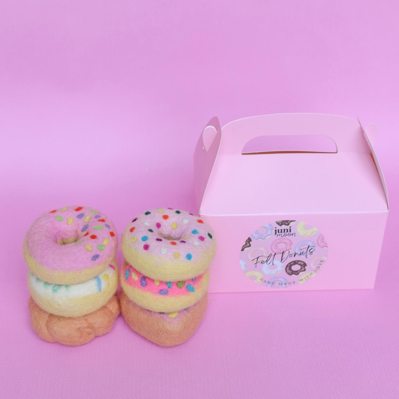 Pretty pinks Donut set - 6 pce