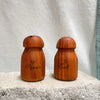 Teak SALT + PEPPER shakers