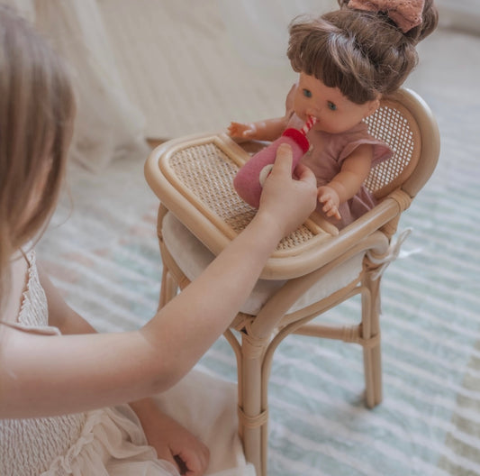 PRE ORDER LATE AUGUST Heartstrings - Rattan doll high chair