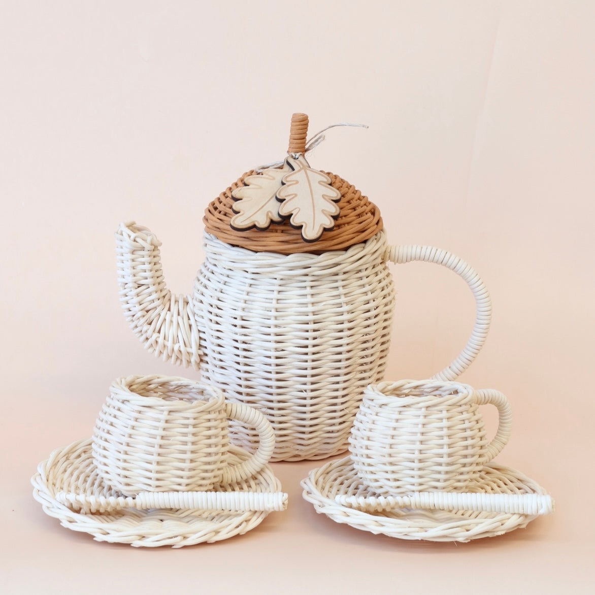 SEP PRE ORDER Acorn Tea set - 7 pce set