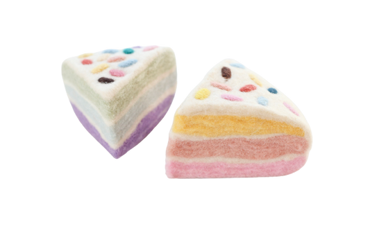 Confetti Birthday cake slices - 2 pce
