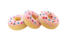 Rainbow sprinkles donuts - Set of three
