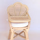 Oceana - Clam Rattan doll high chair