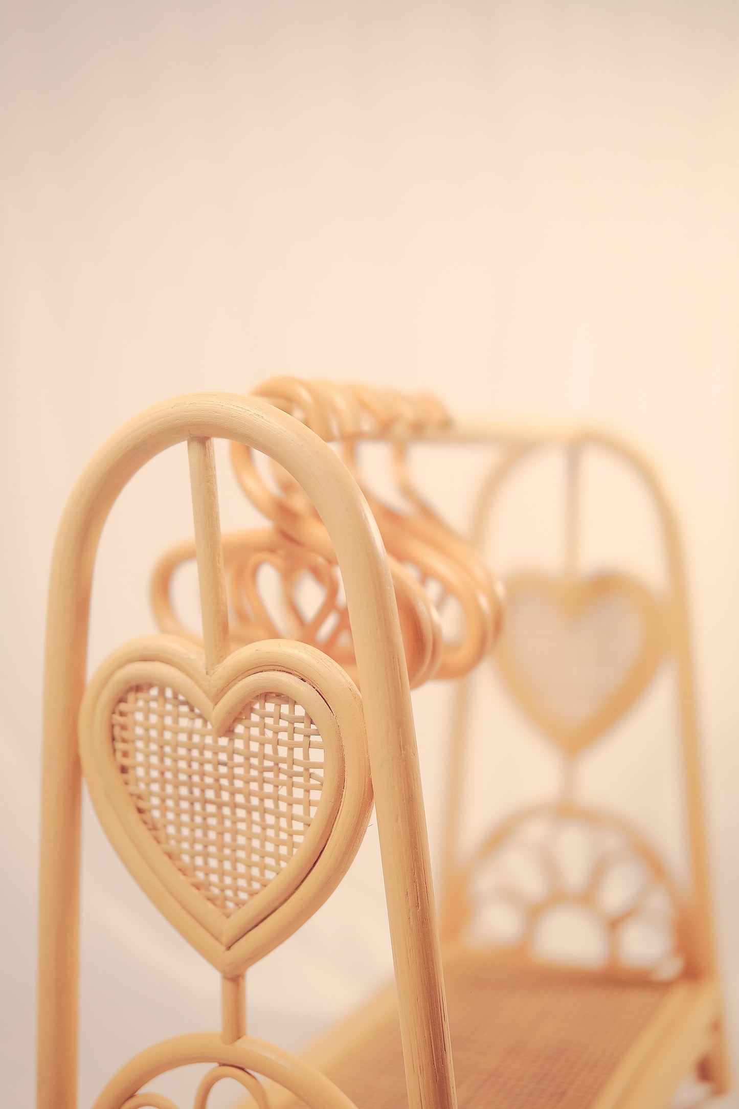 Heart strings open DOLLY WARDROBE (3 hangers included)