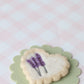 Lavender heart cookie