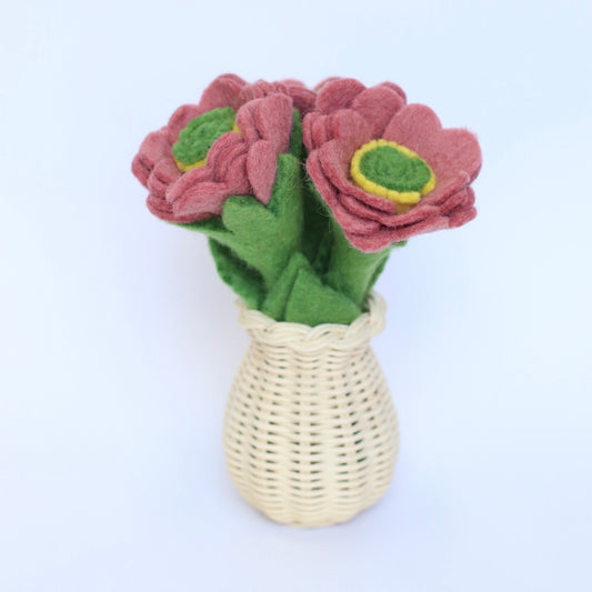 Dusty pink meadowcup flower and sets