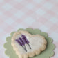 Lavender heart cookie