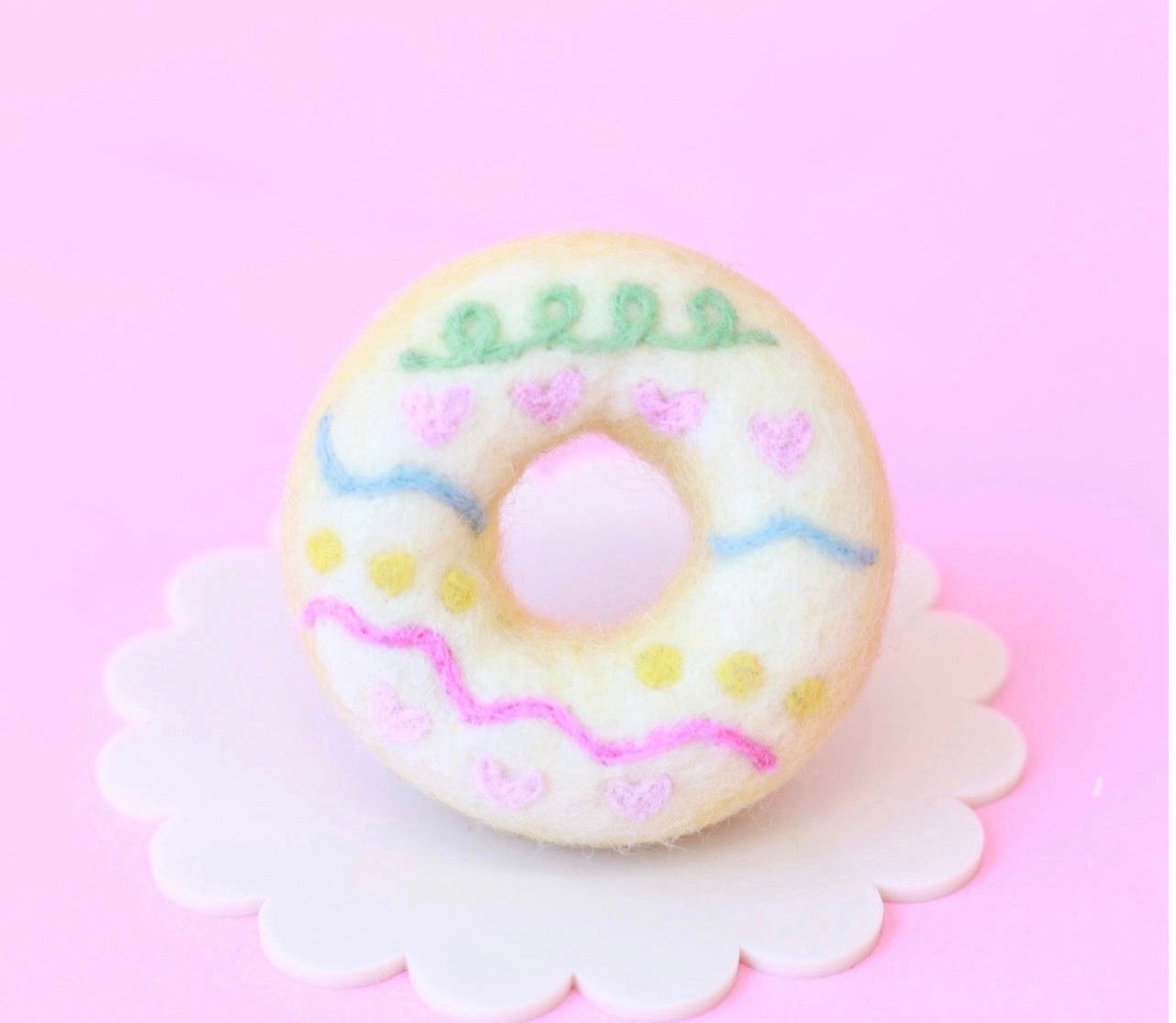Vanilla carnival donut