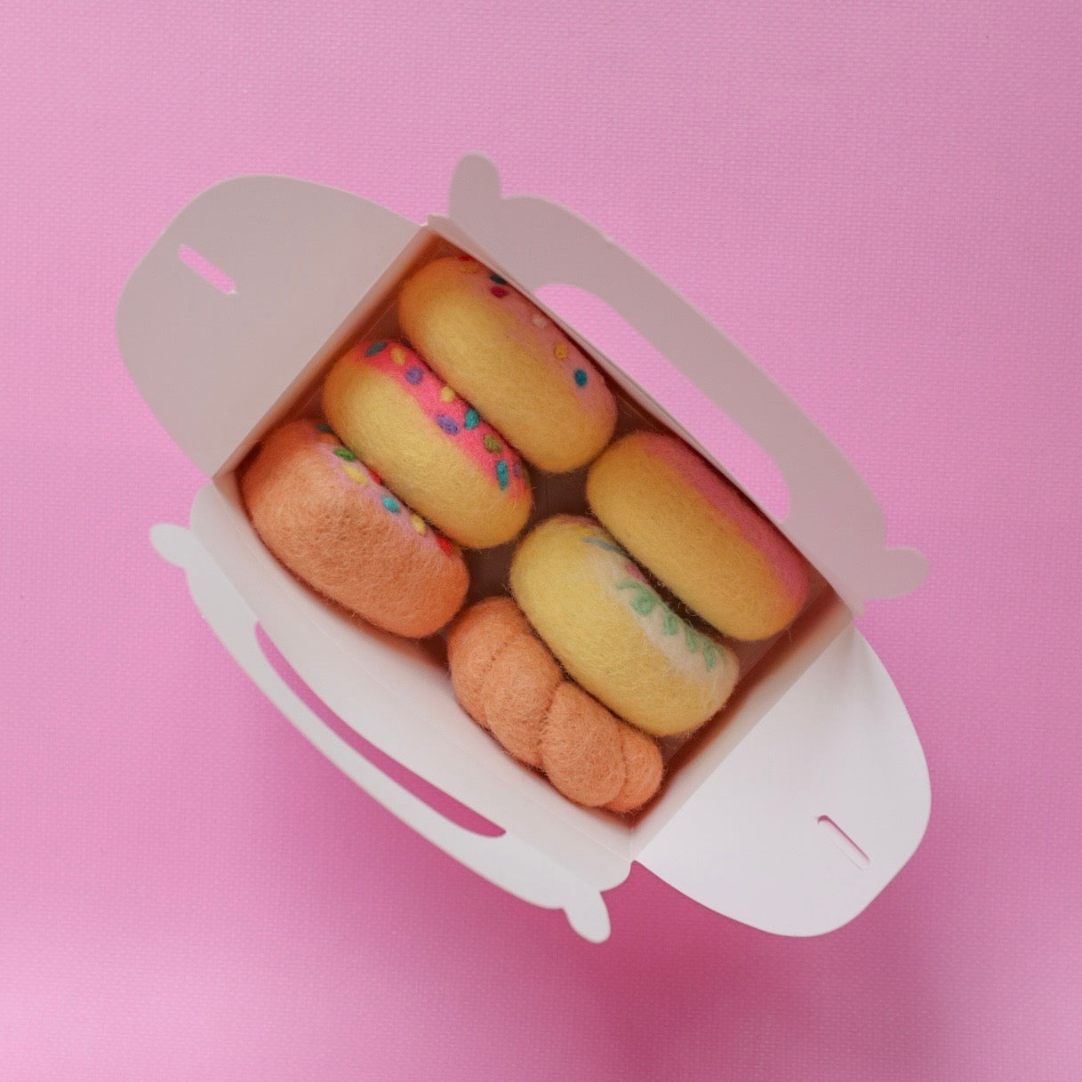 Pretty pinks Donut set - 6 pce
