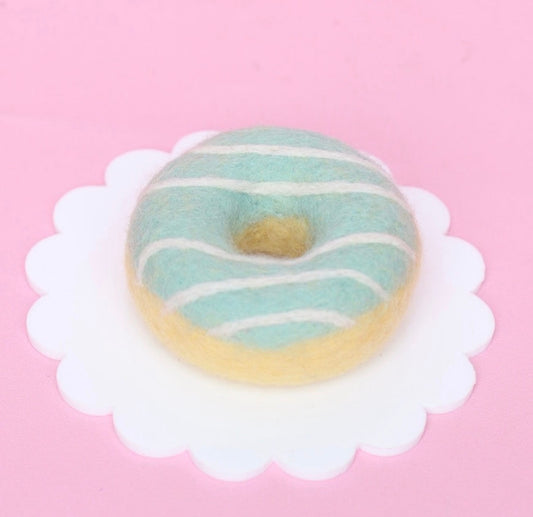 Kool Mint stripe donut