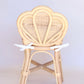 Oceana - Clam Rattan doll high chair