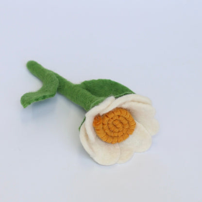 Felt white Buttercups single and sets