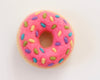 Hot pink sprinkle donut