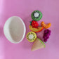 Felt tutti frutti Salad + felt bowl- 8 pce set