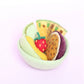 Felt fruit + felt bowl- 6 pce set