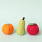 Papoose Felt fruit trio - Pear Orange Apple