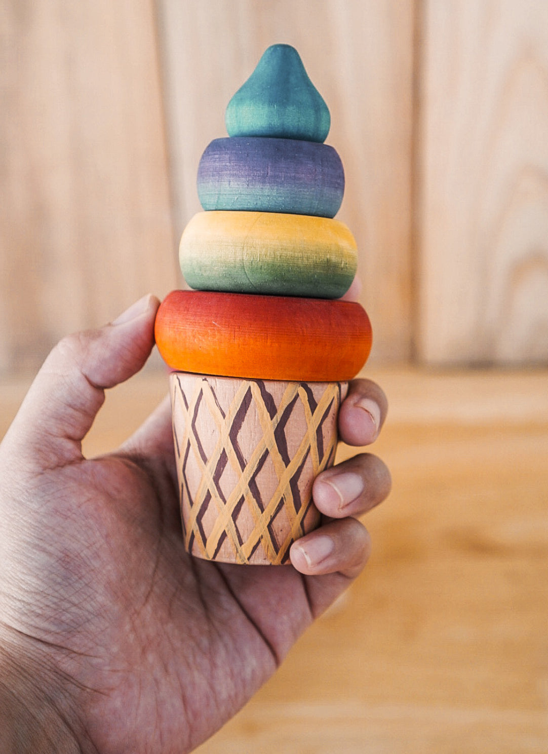 ON SALE Little Monq hand painted popsicle set plus stand