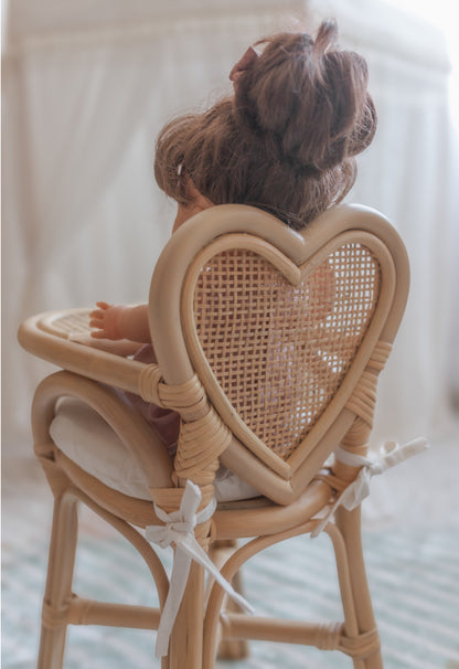 Heartstrings Rattan doll high chair - Main Image