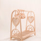 Heart strings open DOLLY WARDROBE (3 hangers included)