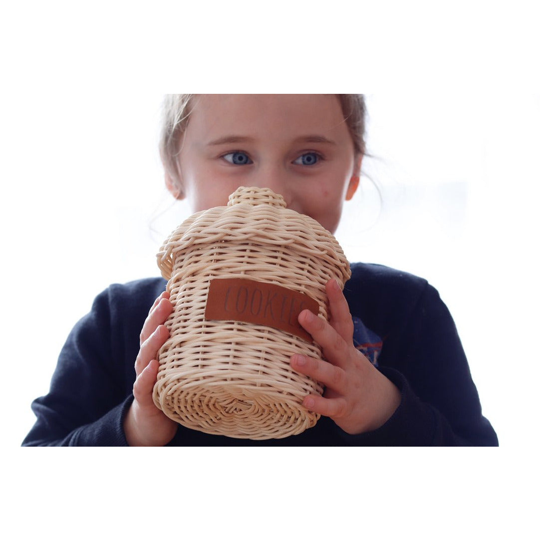 Rattan Cookie jars