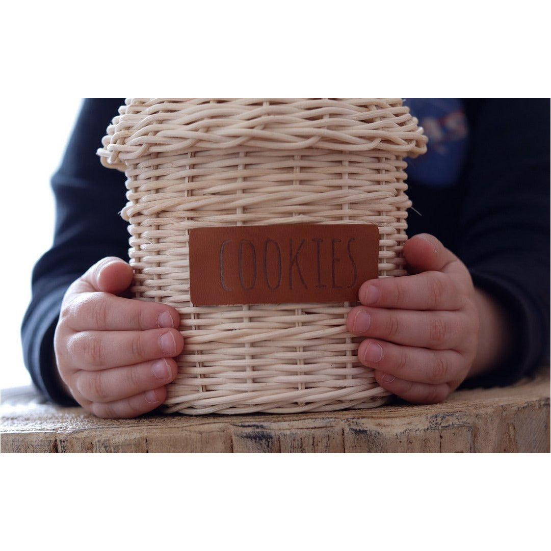 Rattan Cookie jars