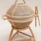 Rattan kids BBQ + tongs + hot coals + (Australia only)