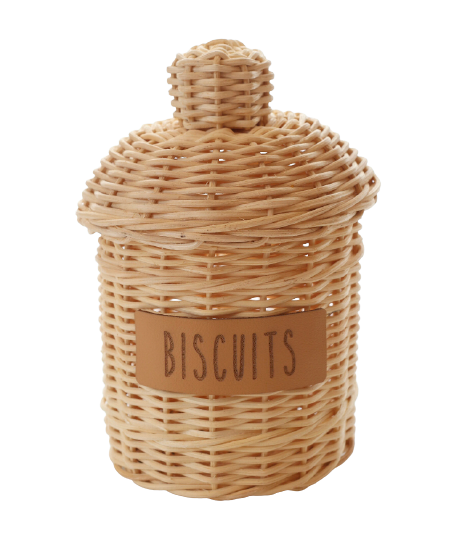 Rattan Cookie jars
