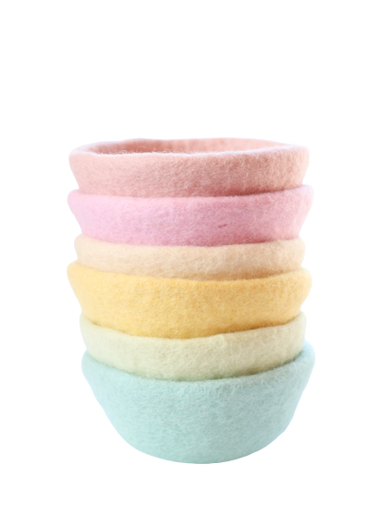 Felt Pastel bowls - Set or singles
