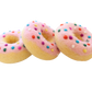 Rainbow sprinkles donuts  - Set of three