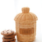 Rattan Cookie jars