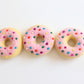 Rainbow sprinkles donuts  - Set of three
