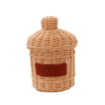 Rattan Cookie jars
